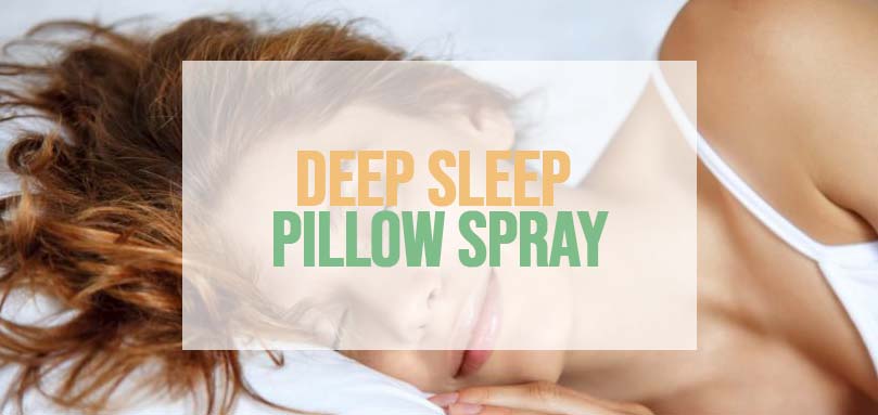 Dormir avec un spray pour oreiller de sommeil profond