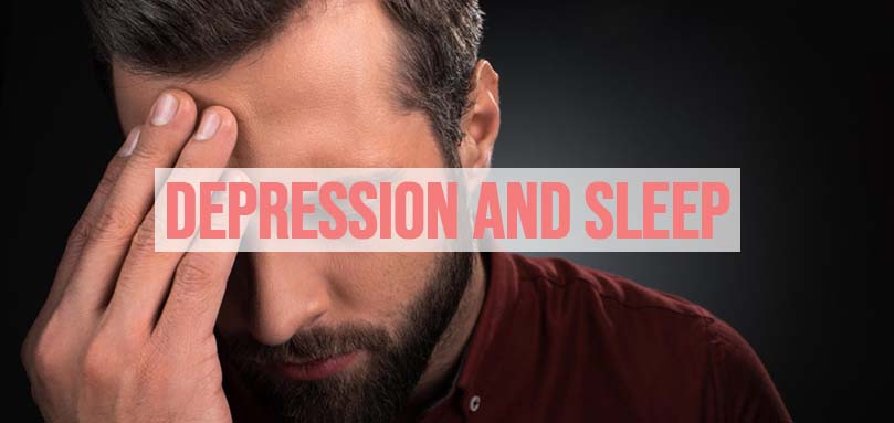 un homme souffre de dépression et de manque de sommeil
