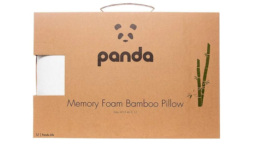 un paquet d'oreillers en mousse à mémoire de forme en bambou de panda