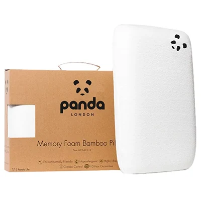une image de produit de l'oreiller en mousse à mémoire de forme en bambou de luxe panda