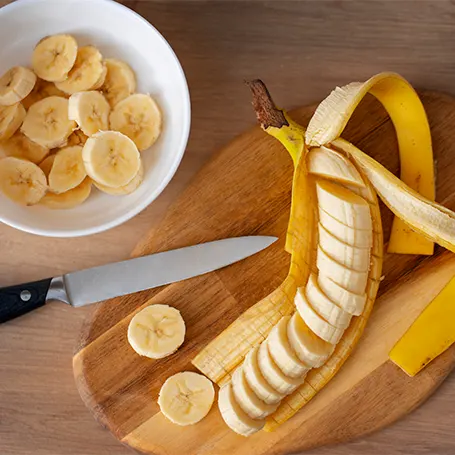 banane hachée
