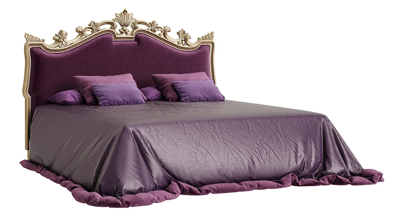 Une image de la conception du lit du 19e siècle.