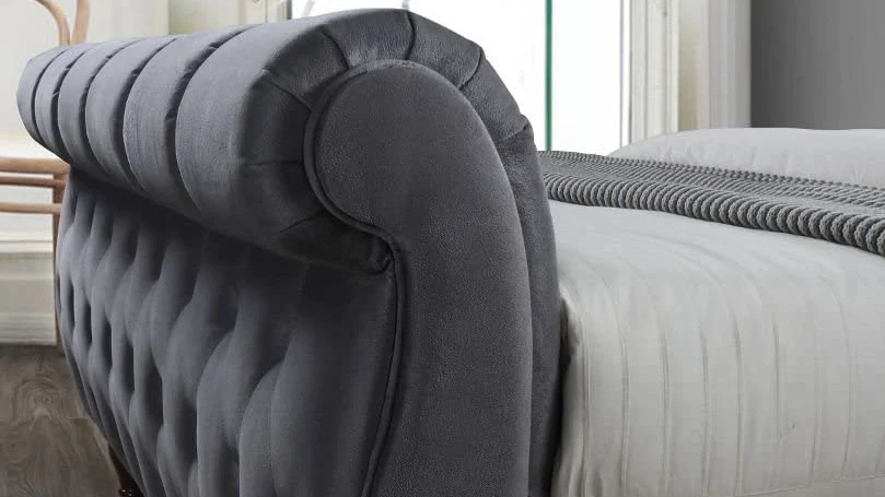 Une image de la conception d'un lit à baldaquin.