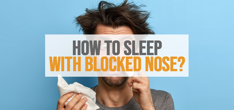 Image en vedette de comment dormir avec le nez bouché.