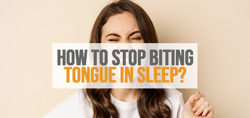 Image en vedette de comment arrêter de se mordre la langue en dormant.