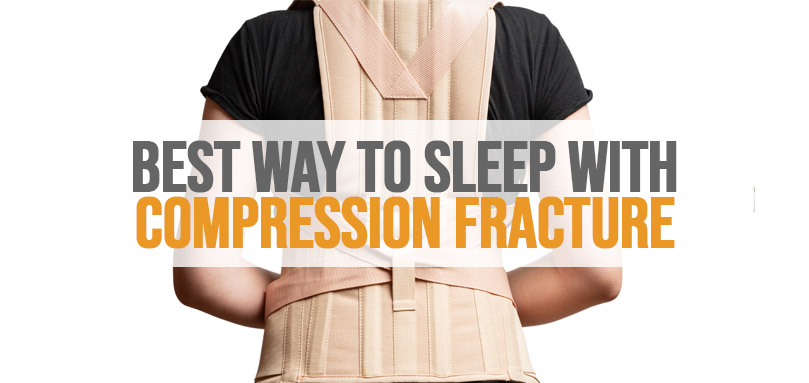 Image de la meilleure façon de dormir avec une fracture par compression.