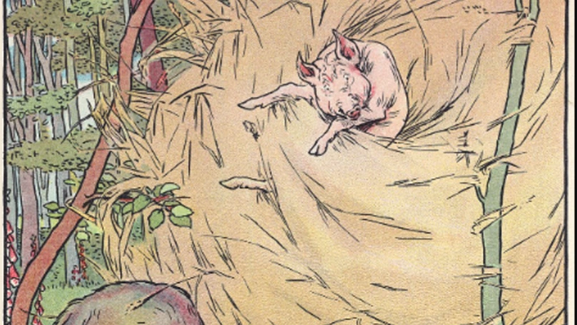 La couverture du conte de fées Les trois petits cochons