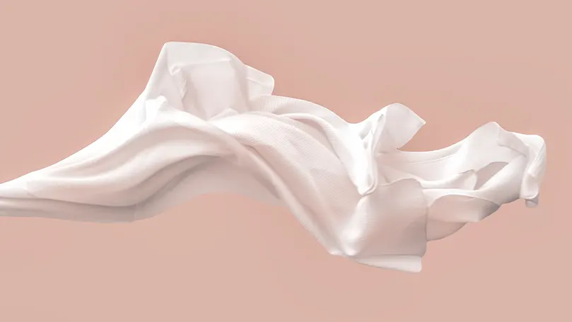 Image d'un drap de lit en soie