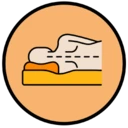 Une icône indiquant que le produit n'est pas adapté aux dormeurs latéraux