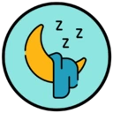 une icône représentant la lune et le sommeil