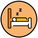 Icône représentant un dormeur à plat ventre, illustrant le fait que le produit n'est pas adapté aux dormeurs à plat ventre.