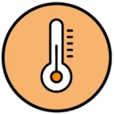 Icône représentant les propriétés de réchauffement négatives