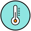 Une icône représentant un thermomètre