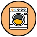Icône représentant une machine à laver, illustrant un produit qui n'est pas adapté au lavage en machine