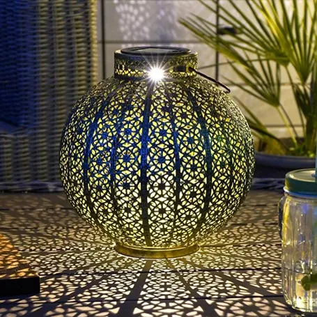 lanterne-marocaine bleu-et-or