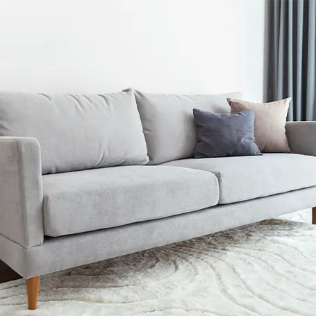 Image d'un canapé-lit gris